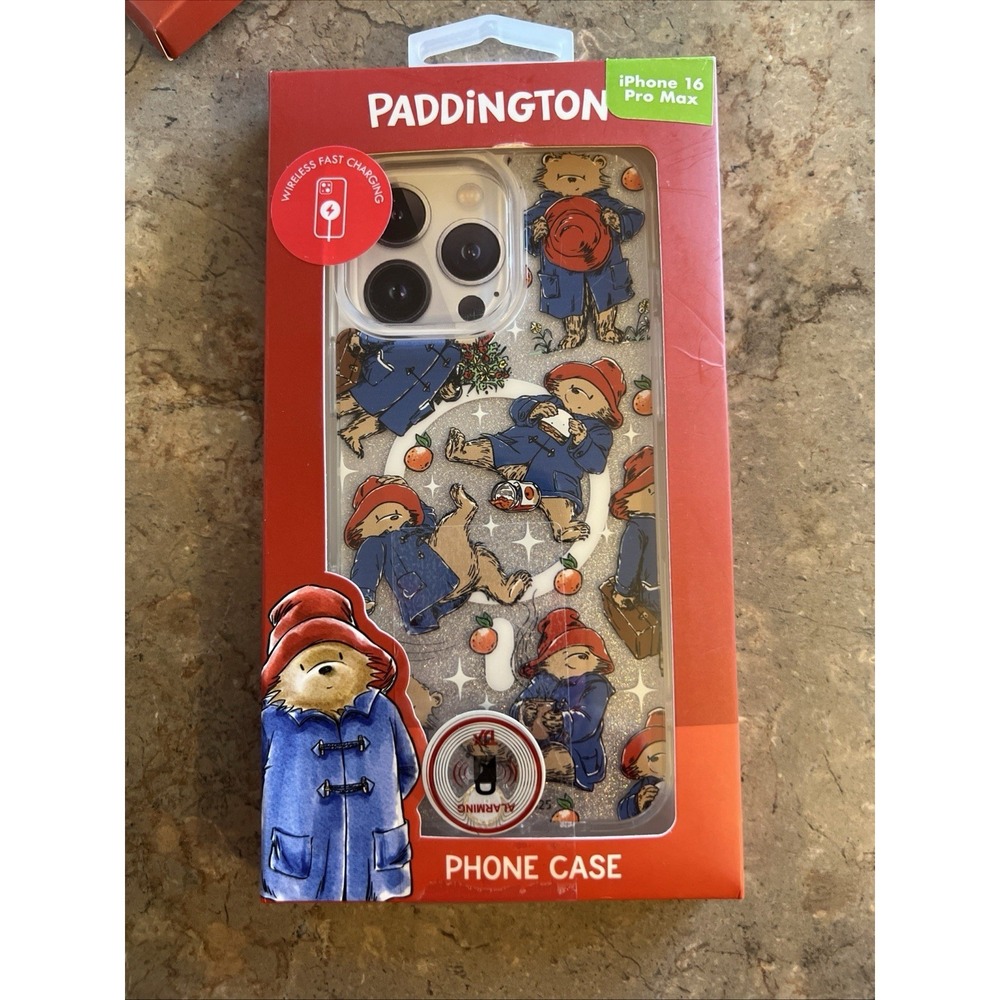 Paddington Bear Glittery iPhone 16 Pro Max Phone Case